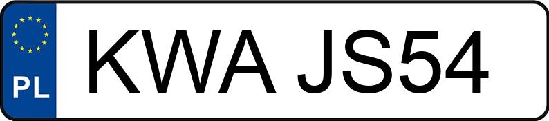Numer rejestracyjny KWA JS54 posiada BMW 320i Cabrio Kat. MR`02 E3 E46 Ci - KWAJS54