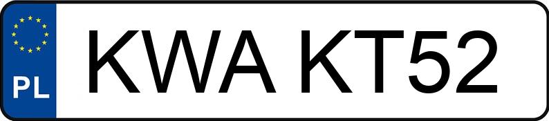 Numer rejestracyjny KWA KT52 posiada RENAULT Megane 1.6 MR`99 - KWAKT52