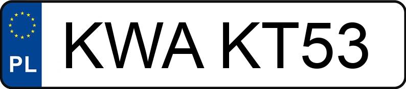 Numer rejestracyjny KWA KT53 posiada FIAT Seicento 0.9 Kat. - KWAKT53