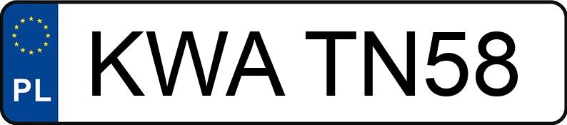 Numer rejestracyjny KWA TN58 posiada RENAULT LAGUNA - KWATN58