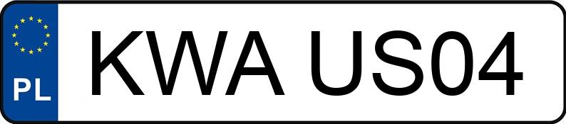 Numer rejestracyjny KWA US04 posiada OPEL VECTRA 1.9 CDTI - KWAUS04