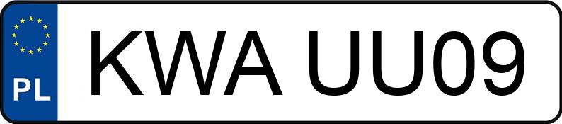 Numer rejestracyjny KWA UU09 posiada VOLVO XC90 - KWAUU09 Numer rejestracyjny KWA UU09 posiada VOLVO XC90 - KWAUU09
