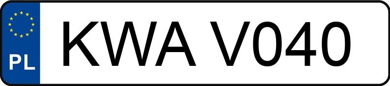 Numer rejestracyjny KWA V040 posiada AVIA A 31.1 6.0t N - KWAV040