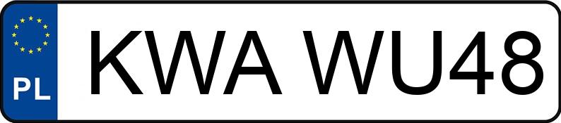 Numer rejestracyjny KWA WU48 posiada OPEL ASTRA - KWAWU48