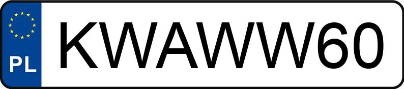 Numer rejestracyjny KWA WW60 posiada OPEL ASTRA - KWAWW60