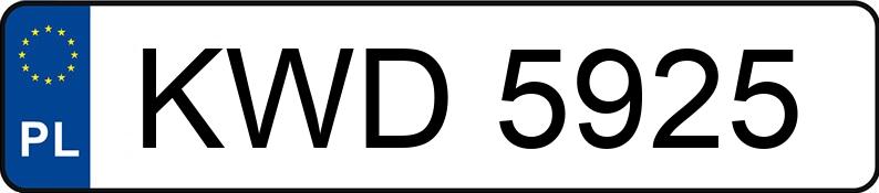 Numer rejestracyjny KWD 5925 posiada FIAT 126P - KWD5925 Numer rejestracyjny KWD 5925 posiada FIAT 126P - KWD5925