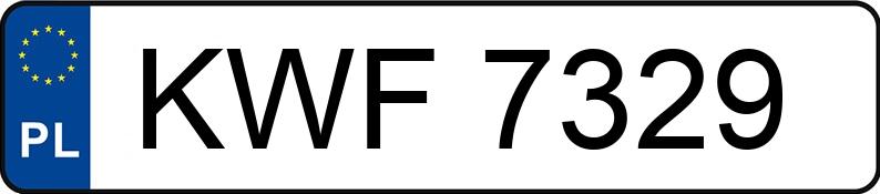 Numer rejestracyjny KWF 7329 posiada AUDI - KWF7329 Numer rejestracyjny KWF 7329 posiada AUDI - KWF7329