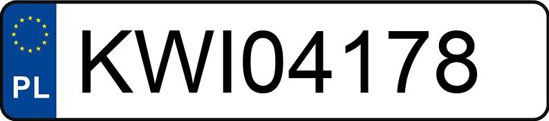 Numer rejestracyjny KWI 04178 posiada FORD FUSION - KWI04178