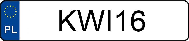 Numer rejestracyjny KWI 16 posiada WAZ LADA 2105 - KWI16