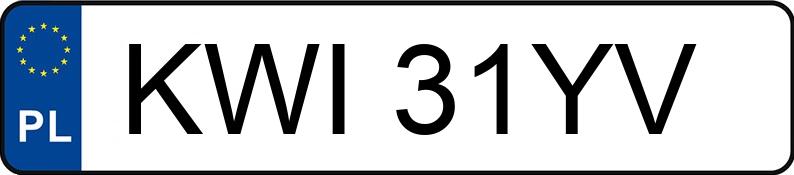 Numer rejestracyjny KWI 31YV posiada OPEL Astra 2.0i Kat. CD - KWI31YV