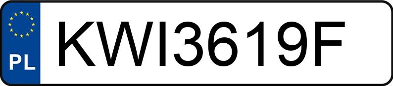 Numer rejestracyjny KWI 3619F posiada RENAULT TRAFIC 1.9 DCI - KWI3619F