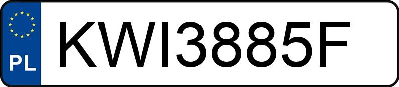 Numer rejestracyjny KWI 3885F posiada ALFA ROMEO GIULIA - KWI3885F