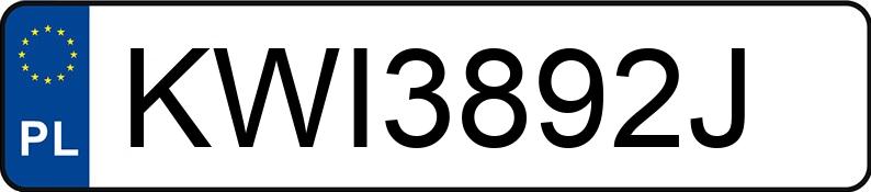 Numer rejestracyjny KWI 3892J posiada JAECOO Jaecoo 7 1.6 MJD MR`24 E6e Urban - KWI3892J