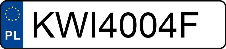 Numer rejestracyjny KWI 4004F posiada DODGE Grand Caravan 3.6 Kat. MR`11 GT Aut. - KWI4004F