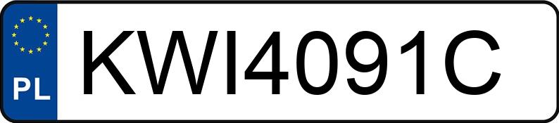 Numer rejestracyjny KWI 4091C posiada RENAULT KADJAR - KWI4091C