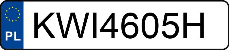 Numer rejestracyjny KWI 4605H posiada FORD Mondeo 2.0i MR`01 E3 Trend - KWI4605H