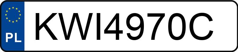 Numer rejestracyjny KWI 4970C posiada VOLKSWAGEN PASSAT - KWI4970C