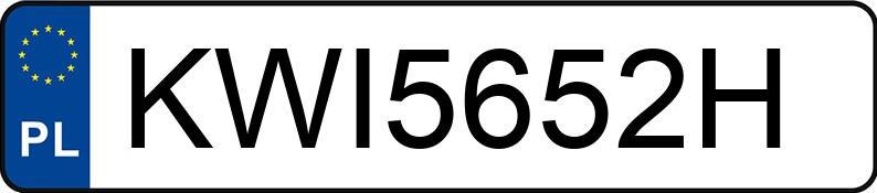 Numer rejestracyjny KWI 5652H posiada VOLKSWAGEN CADDY - KWI5652H