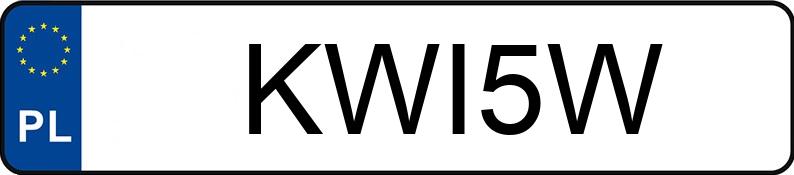 Numer rejestracyjny KWI 5W posiada FSO-WARSZAWA 125P 1.5 - KWI5W