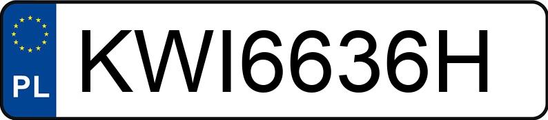 Numer rejestracyjny KWI 6636H posiada BMW 750I - KWI6636H