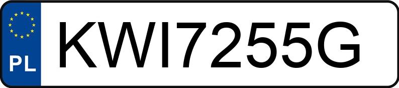 Numer rejestracyjny KWI 7255G posiada KIA RIO - KWI7255G