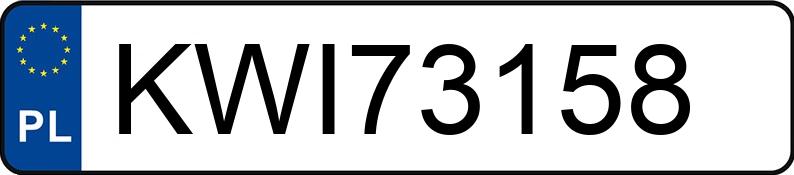 Numer rejestracyjny KWI 73158 posiada BMW 320i Coupe Kat. MR`99 E46 Ci - KWI73158