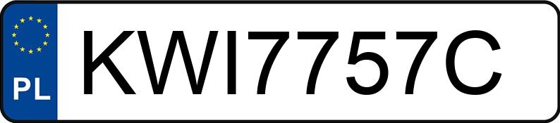 Numer rejestracyjny KWI 7757C posiada FIAT 500 1.2 MR`07 E5 - KWI7757C