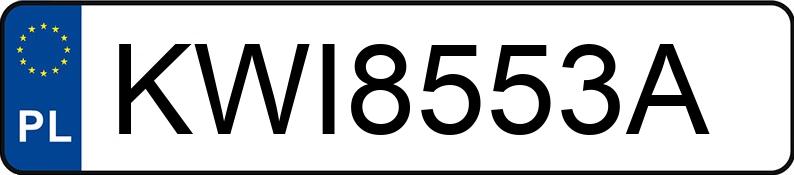 Numer rejestracyjny KWI 8553A posiada MAZDA 6 - 2.2 CD MR`10 E5 - KWI8553A