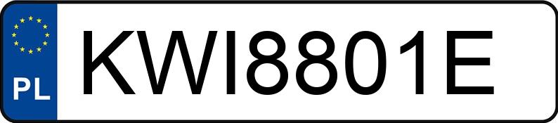 Numer rejestracyjny KWI 8801E posiada TOYOTA YARIS - KWI8801E