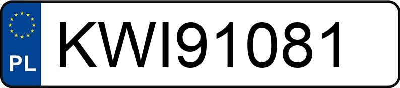 Numer rejestracyjny KWI 91081 posiada BMW 116 Diesel DPF MR`07 E4 E81/87 116 Diesel DPF MR`07 E4 E81/87 - KWI91081