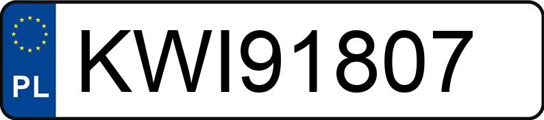 Numer rejestracyjny KWI 91807 posiada FIAT DUCATO - KWI91807