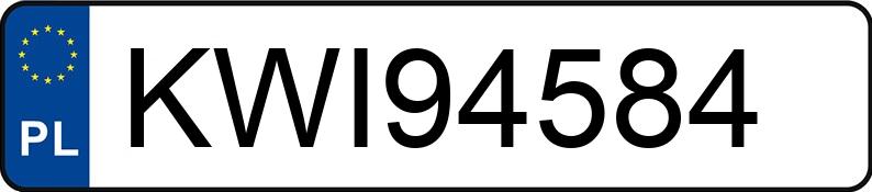 Numer rejestracyjny KWI 94584 posiada MERCEDES-BENZ SPRINTER 311 CDI - KWI94584