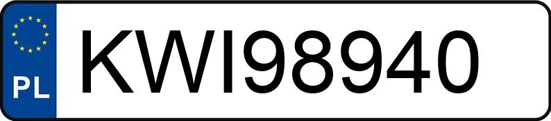 Numer rejestracyjny KWI 98940 posiada OPEL INSIGNIA - KWI98940 Numer rejestracyjny KWI 98940 posiada OPEL INSIGNIA - KWI98940