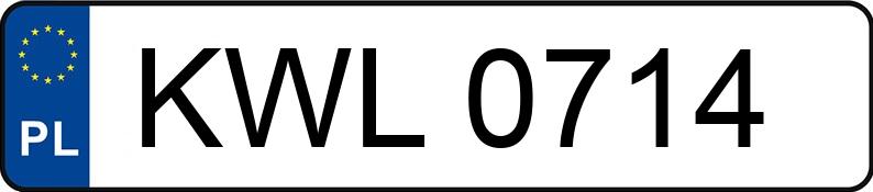 Numer rejestracyjny KWL 0714 posiada FSM-BIELSKO B. POLSKI FIAT 126P 650 - KWL0714