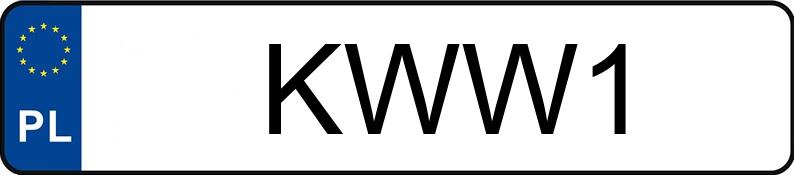 Numer rejestracyjny KWW 1 posiada GMC Yukon 5.7 MR`95 SLE - KWW1