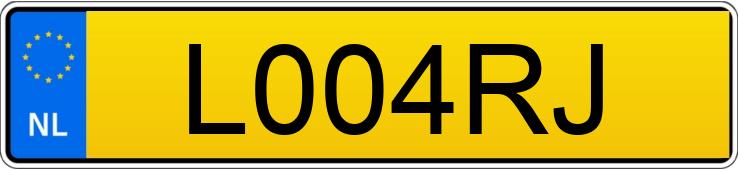 Numer rejestracyjny L004RJ posiada BMW 320I