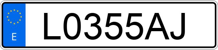 Numer rejestracyjny L0355AJ posiada OPEL OMEGA Numer rejestracyjny L0355AJ posiada OPEL OMEGA