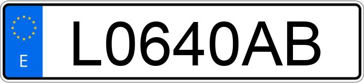 Numer rejestracyjny L0640AB posiada MITSUBISHI 3000 GT