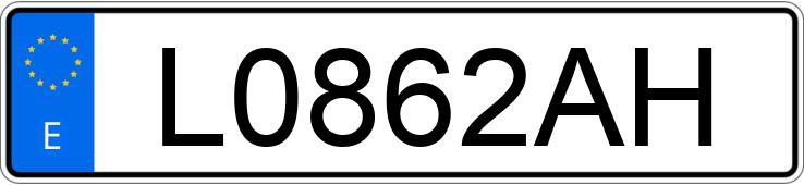 Numer rejestracyjny L0862AH posiada VOLKSWAGEN GOLF VR6 2.8