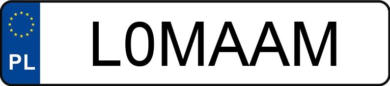 Numer rejestracyjny L0MAAM posiada BMW 120i MR`07 E4 E81/87 Aut.