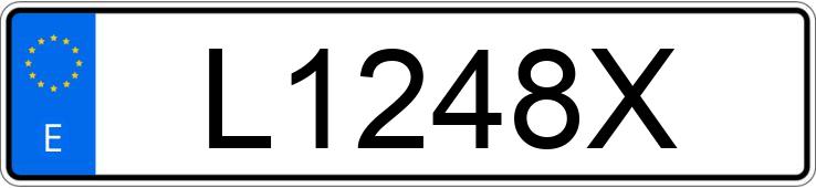 Numer rejestracyjny L1248X posiada RENAULT 19 Numer rejestracyjny L1248X posiada RENAULT 19