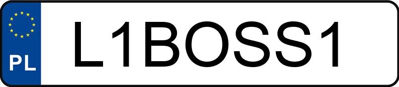 Numer rejestracyjny L1BOSS1 posiada SKODA OCTAVIA