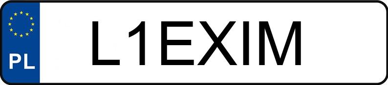 Numer rejestracyjny L1EXIM posiada IVECO 35S18 Numer rejestracyjny L1EXIM posiada IVECO 35S18