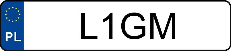 Numer rejestracyjny L1GM posiada AUDI S7