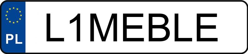 Numer rejestracyjny L1MEBLE posiada FORD TRANSIT FURGON 280M