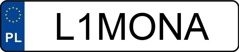 Numer rejestracyjny L1MONA posiada MERCEDES-BENZ CLA 200 MR`13 E5 117 CLA 200 MR`13 E5 117