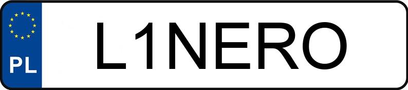 Numer rejestracyjny L1NERO posiada AUDI S6