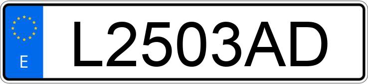 Numer rejestracyjny L2503AD posiada HONDA CIVIC