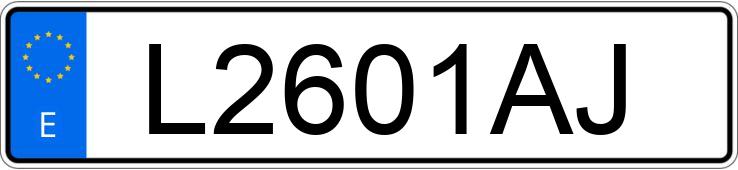 Numer rejestracyjny L2601AJ posiada MITSUBISHI MONTERO SPORT 2.5 TDI GLS PLUS