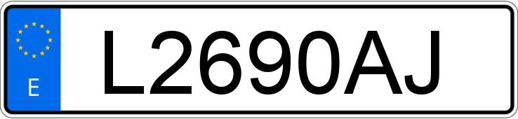 Numer rejestracyjny L2690AJ posiada PIAGGIO HEXAGON 180
